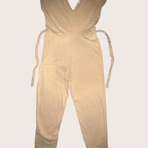 Tan Sleeveless Jumpsuit